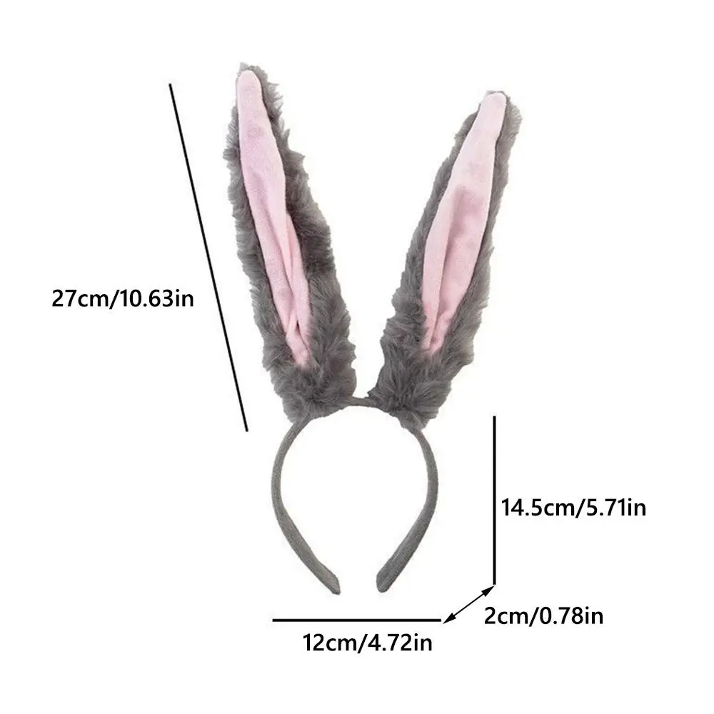 Sweet Plush Rabbit Ears Headbands Cosplay Bunny Girl Cute Girls Hairband Photo Prop Party Headwear Hair Accessories