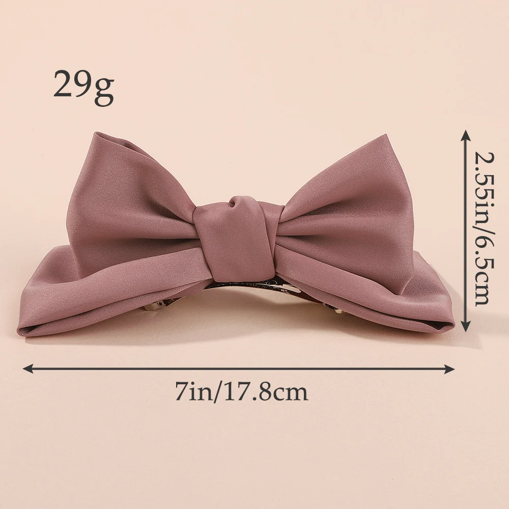 Korean Princess Hairpin 3D Bow Cute Hair Clips Ribbon Barrettes Girls Sauna Wear Women Hair Accessories Spring