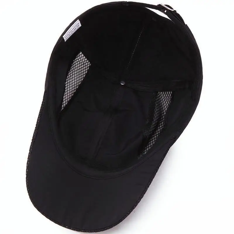Summer Outdoor Sports Quick-Dry Mesh Baseball Cap, Unisex Duckbill Hat, Simple Solid Color Running Cap