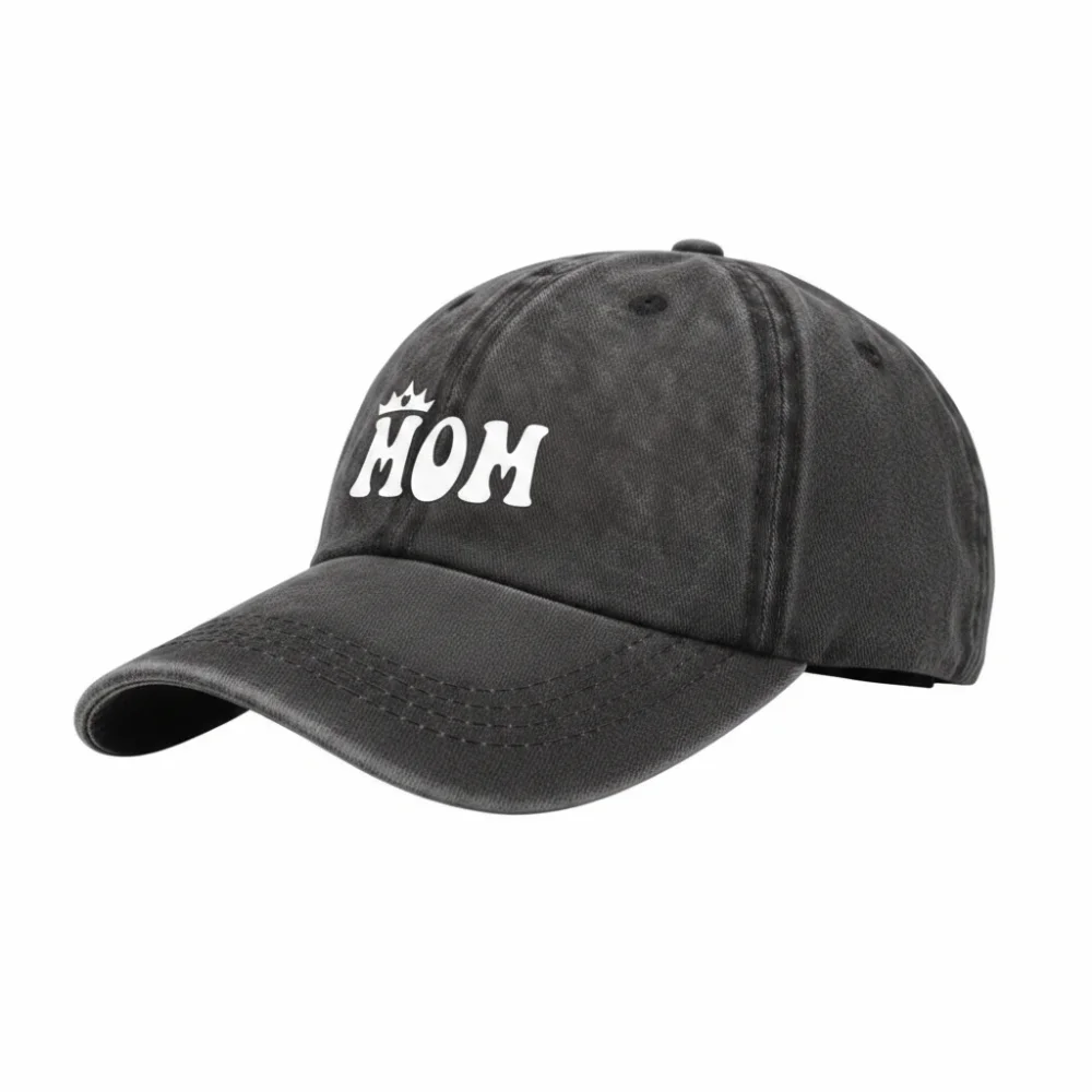 DAD MOM MINI Printed dad mama mini Love Caps Washed Cotton Adjustable Parent-Unisex Baseball Hats Embroidery Baseball Cap