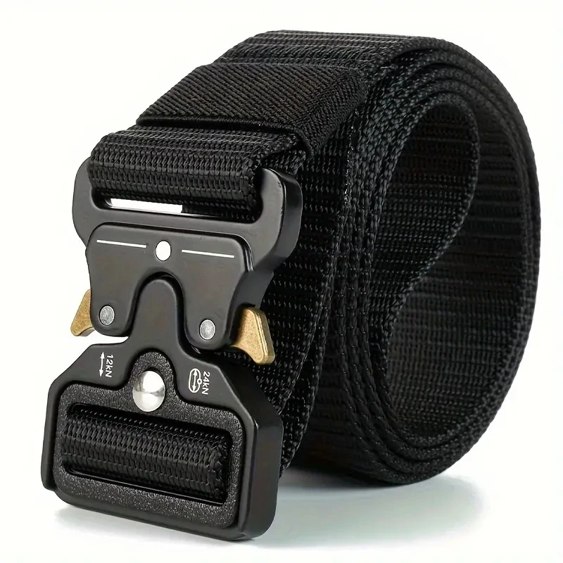 High Quality Tactical Belt for Men Fashionable Business Trend Outdoor Sports Canvas Breathable and Wear-Resistant Belt for Men