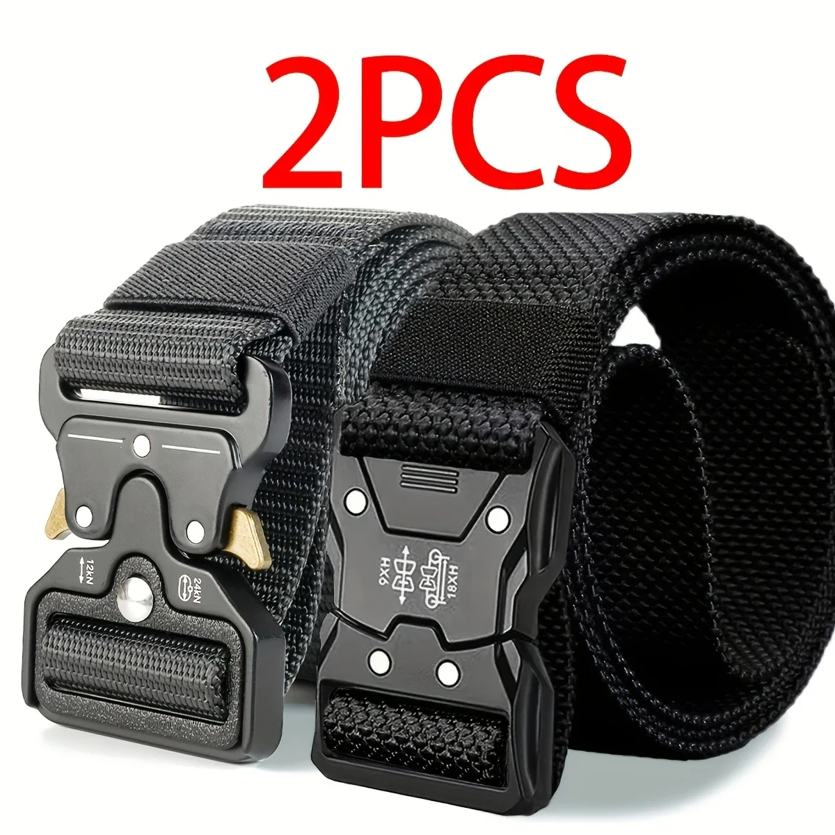 High Quality Tactical Belt for Men Fashionable Business Trend Outdoor Sports Canvas Breathable and Wear-Resistant Belt for Men