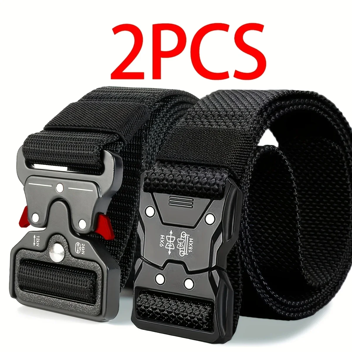 High Quality Tactical Belt for Men Fashionable Business Trend Outdoor Sports Canvas Breathable and Wear-Resistant Belt for Men