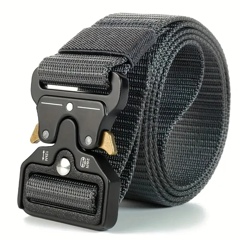 High Quality Tactical Belt for Men Fashionable Business Trend Outdoor Sports Canvas Breathable and Wear-Resistant Belt for Men