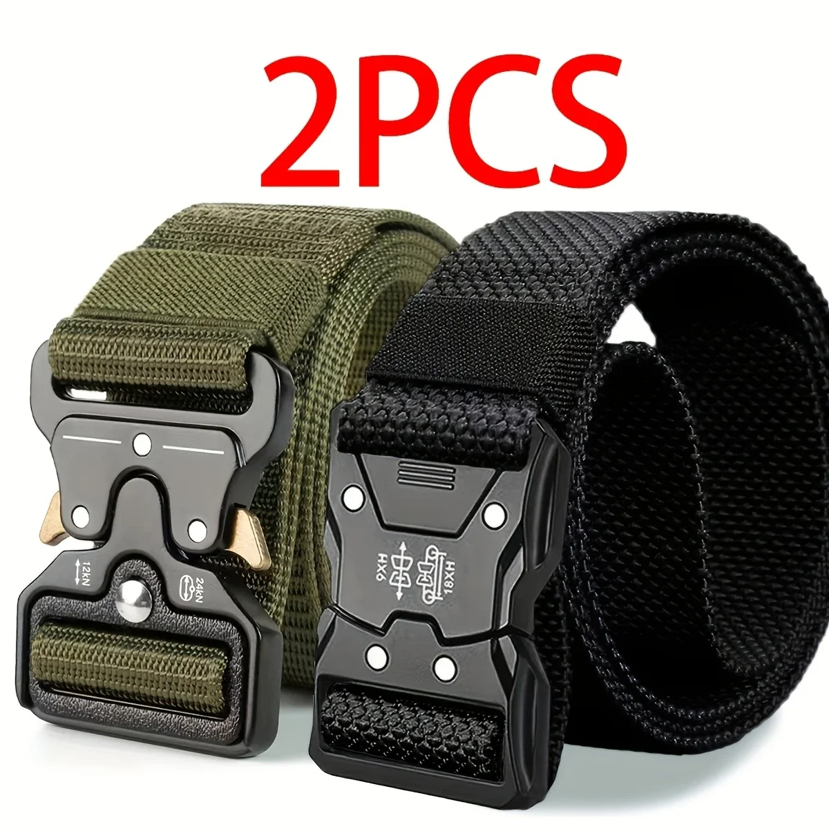 High Quality Tactical Belt for Men Fashionable Business Trend Outdoor Sports Canvas Breathable and Wear-Resistant Belt for Men