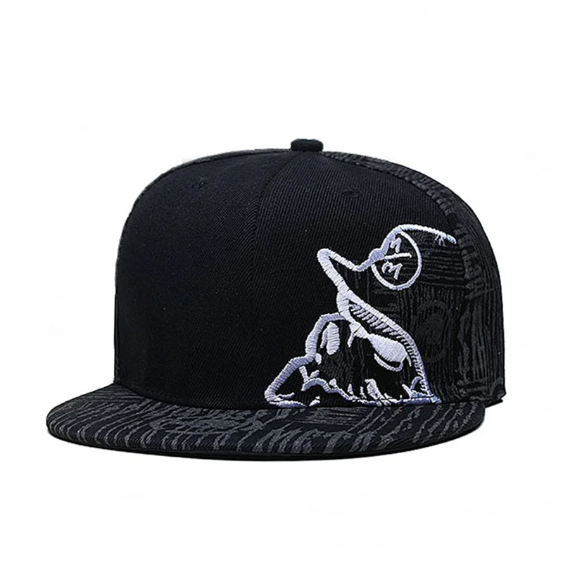 New Hot Sales Embroidered Baseball Hat Men Women Cotton Flat Edge Sunshade Hat Outdoor HipHop Trucker Hat Snapback Dad Hat Gorra