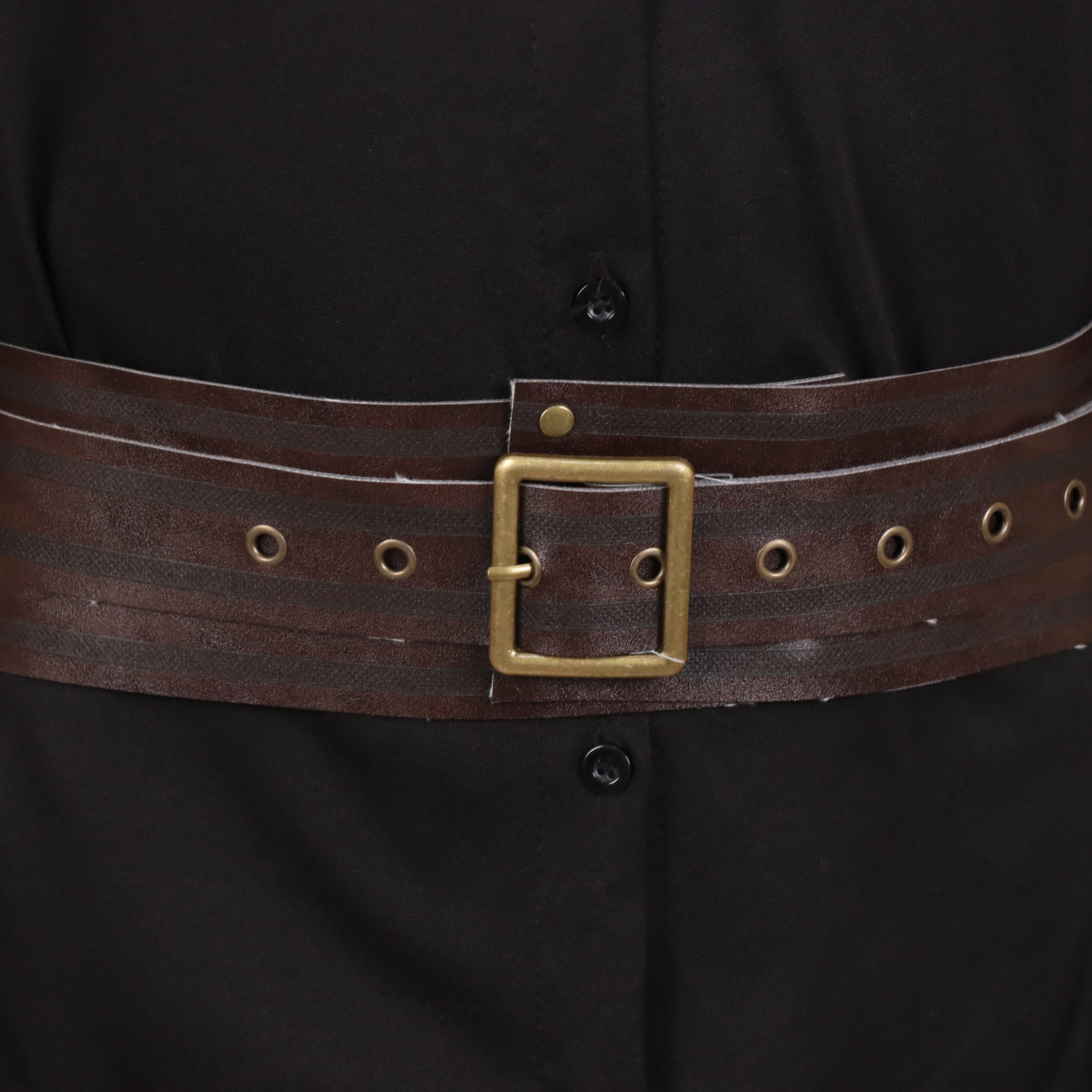 Viking Faux Leather Lace-up Waspie Corset Belt for Women，Renaissance Wide Cinch Belt, for Holiday LARP, Medieval Daily Wear, Car