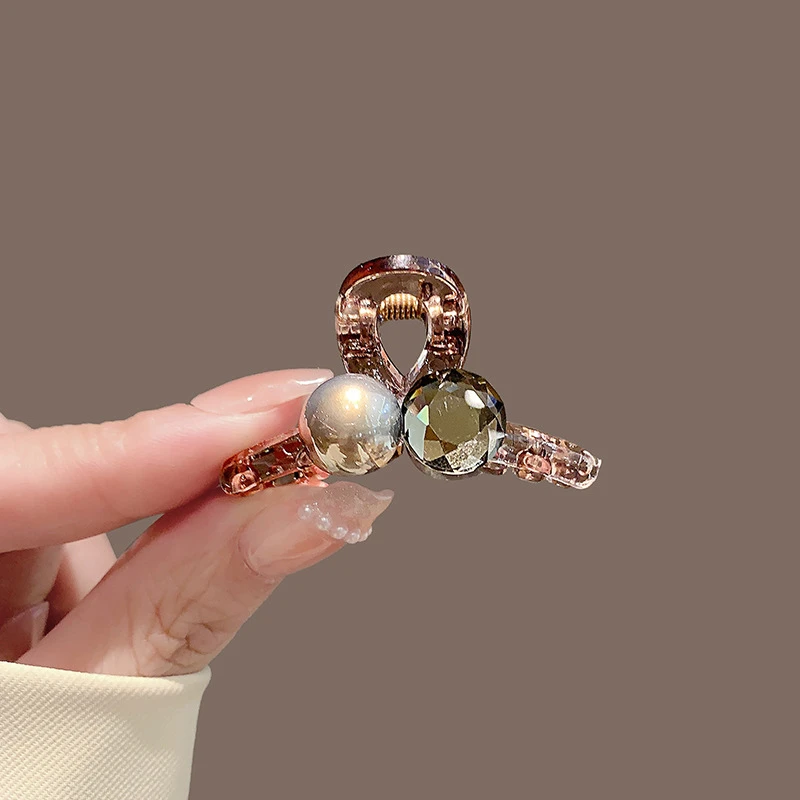 Elegant Bow Shark Clip Fashion Back Of Head Hair Clip Vintage Ponytail Fixed Hairgrips For Woman Simple Hollow Geometry Hairpin
