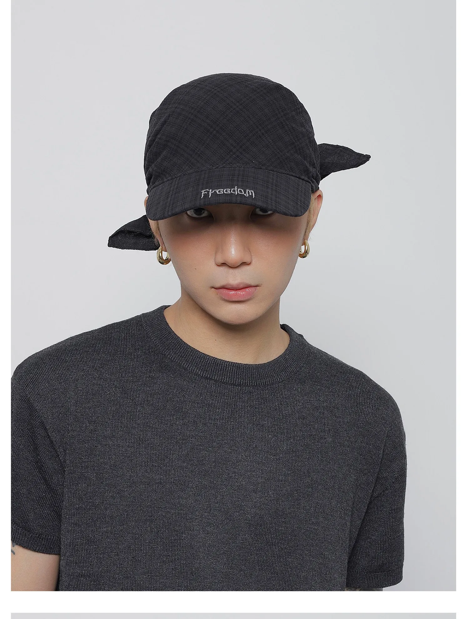 Outdoor Camping Style Sun Protection Hat for Women Men Scarf Hat Cool Street Sunscreen Tie Hat Wide Brim Hat Headscarf Hat