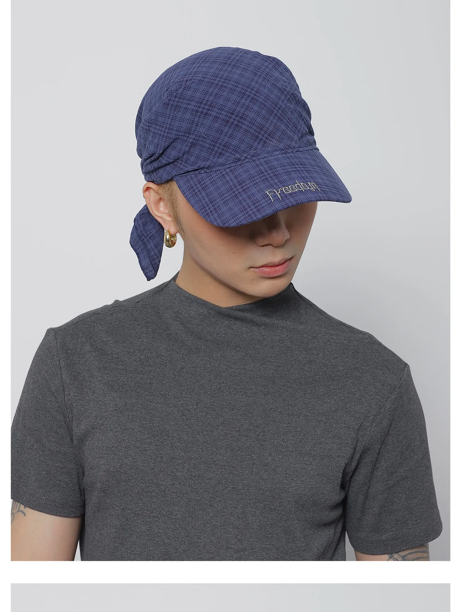 Outdoor Camping Style Sun Protection Hat for Women Men Scarf Hat Cool Street Sunscreen Tie Hat Wide Brim Hat Headscarf Hat