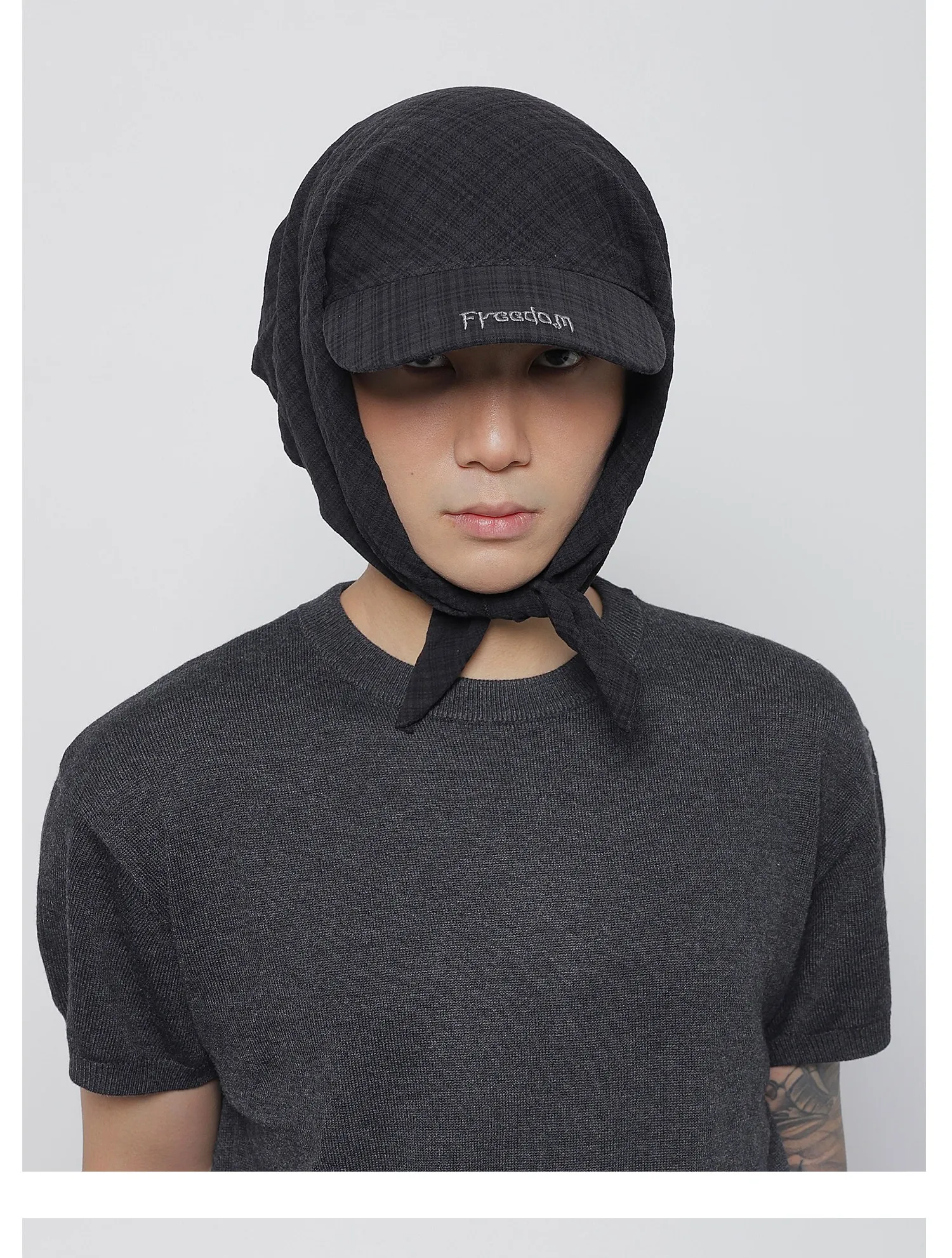 Outdoor Camping Style Sun Protection Hat for Women Men Scarf Hat Cool Street Sunscreen Tie Hat Wide Brim Hat Headscarf Hat