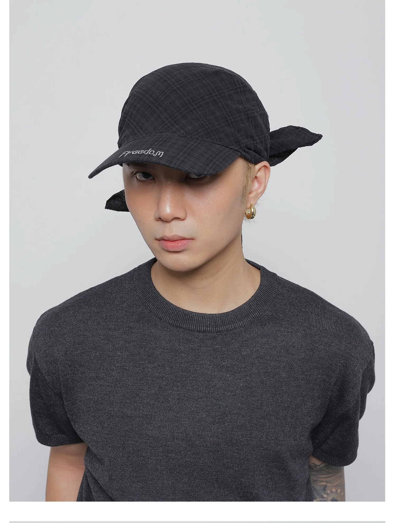 Outdoor Camping Style Sun Protection Hat for Women Men Scarf Hat Cool Street Sunscreen Tie Hat Wide Brim Hat Headscarf Hat