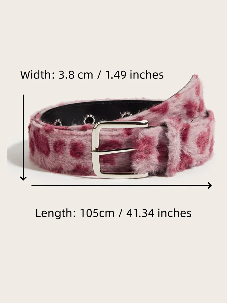 Suede Waist Belt for Women Y2K Style Trendy Waist Belt Pink/White Sexy Jeans Accessory Versatil Hip-Hop Style Streetwear