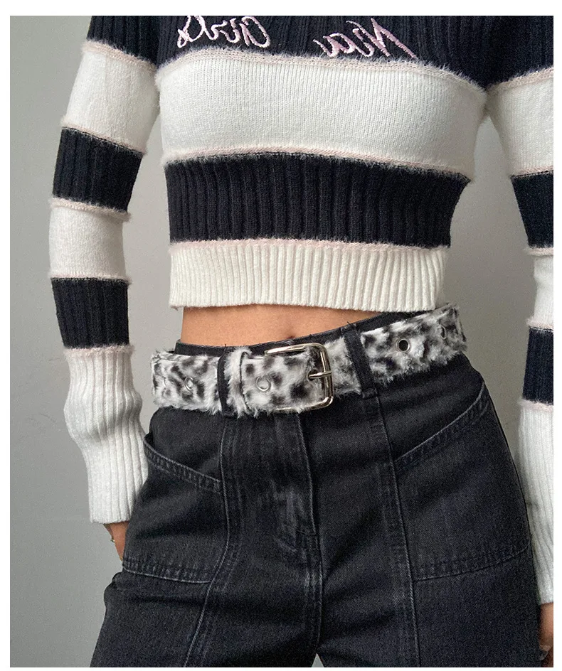 Suede Waist Belt for Women Y2K Style Trendy Waist Belt Pink/White Sexy Jeans Accessory Versatil Hip-Hop Style Streetwear