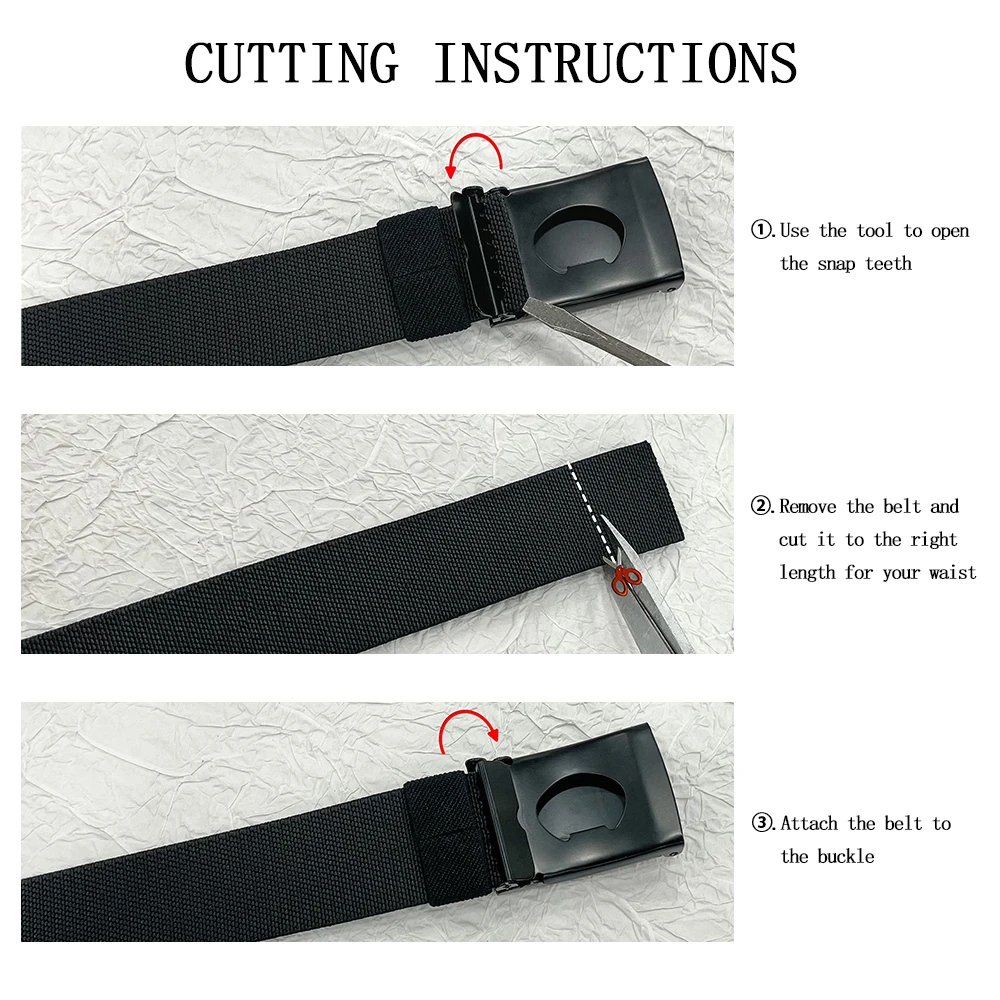 New Golf Sports Elastic Belt Tactical Belt Metal Automatic Buckle Tough Stretch Nylon Men Military Belt 125CM