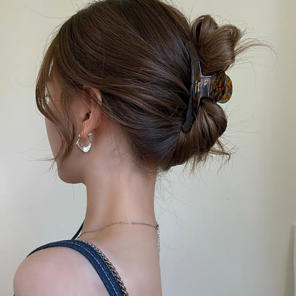 Elegant High Grade Acetate Hair Claw For Women Temperament Decorate Lady Vintage Hair Clip Fashion Hair Accessories