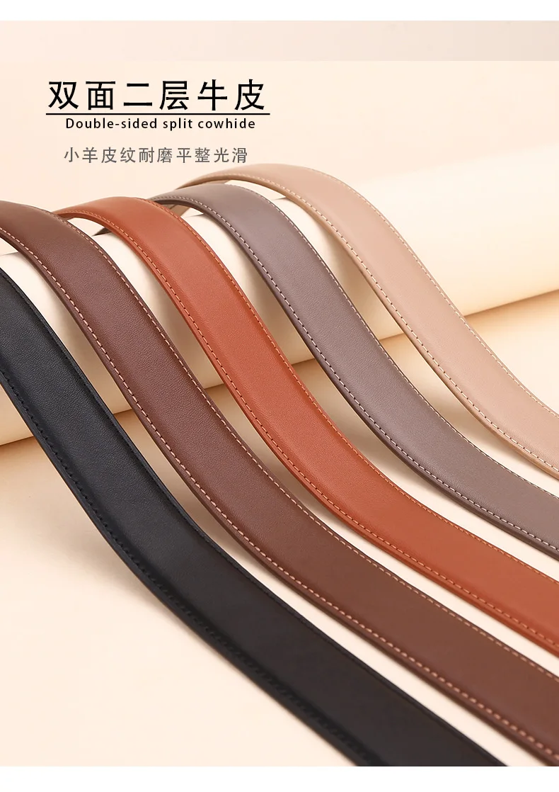 Fashionable Women's Versatile Decoration Jeans with Cowhide Belt; Ladies' High-End Business Fashion in Stock.