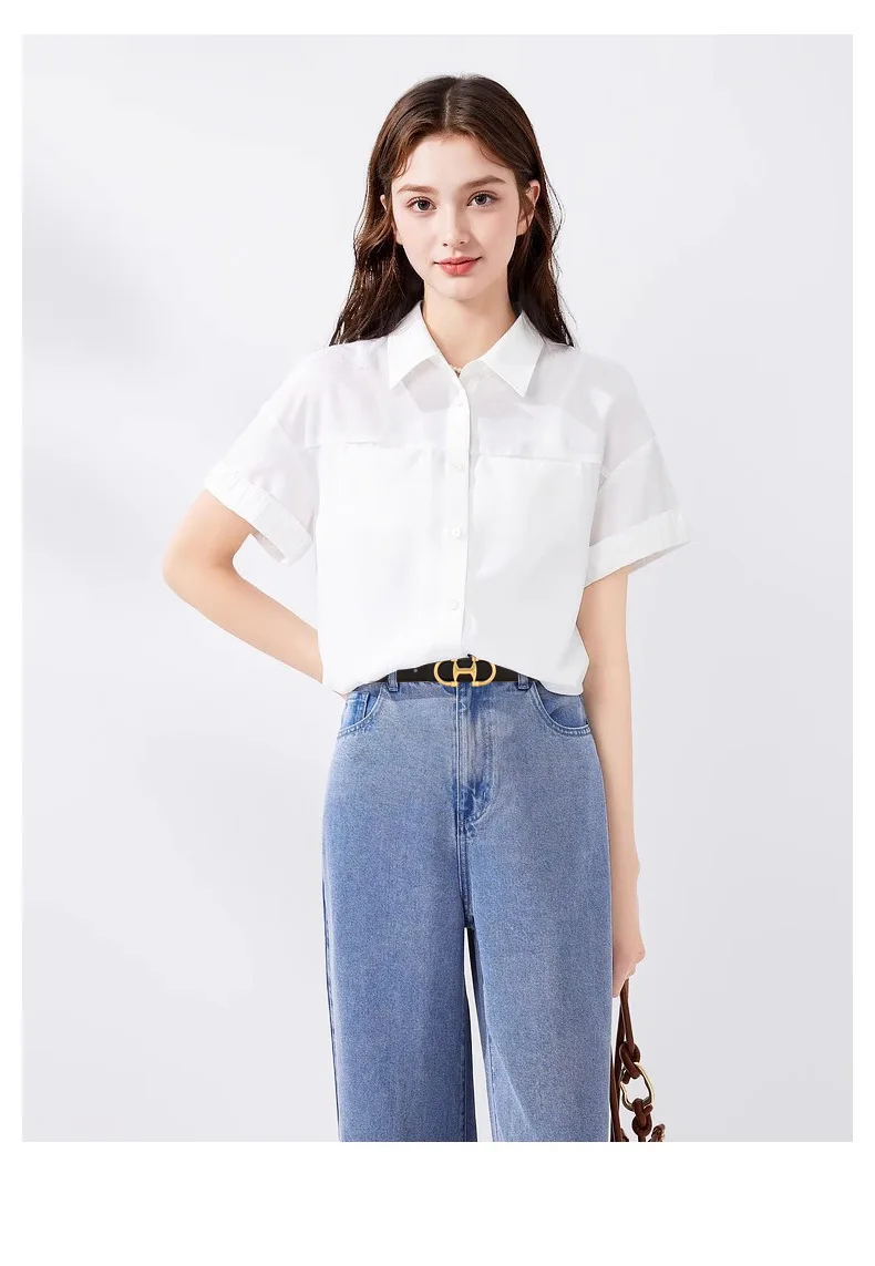 Fashionable Women's Versatile Decoration Jeans with Cowhide Belt; Ladies' High-End Business Fashion in Stock.