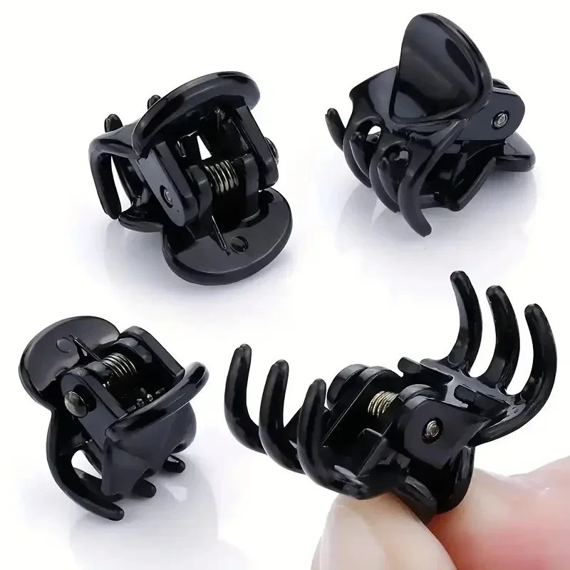 10-60pcs Mini Hair Claw Clips for Women Girls Korean Clear Black Plastic Clips Hairpin Kids Girls Hair Styling Accessories