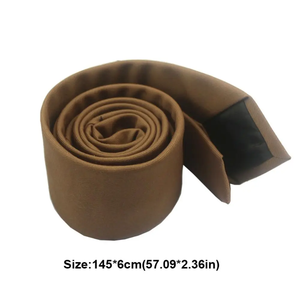 Solid Color Neck Tie Adjustable Cotton Elegant Men's Necktie Retro Color Apparel Accessories Business Suit Accessories