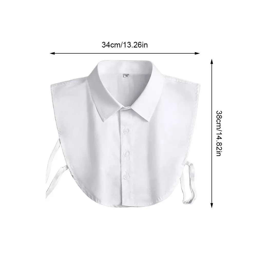 Fake Collar Universal Fake Collar For Men And Women Shirts Dickey Half False Blouse Dickey Tops Solid Color Easy Match Business