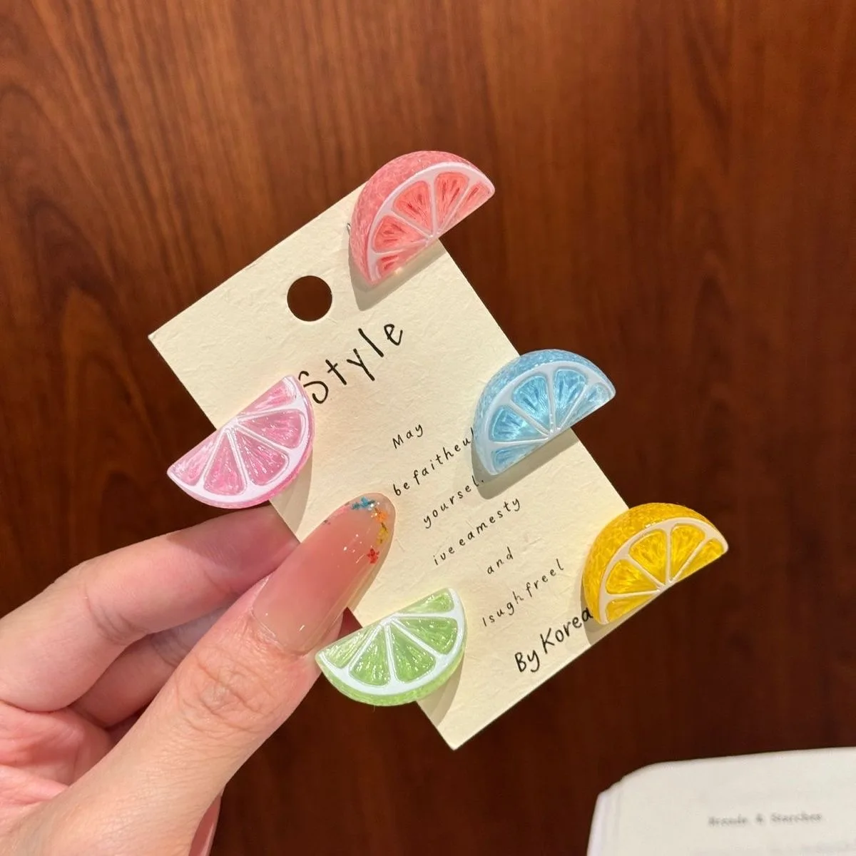 5Pcs Cute Popsicle Ice Cream Hair Clips Colorful Mini Kawaii Barrettes for Women Girls Kids Daily Party Hair Accessories Gift