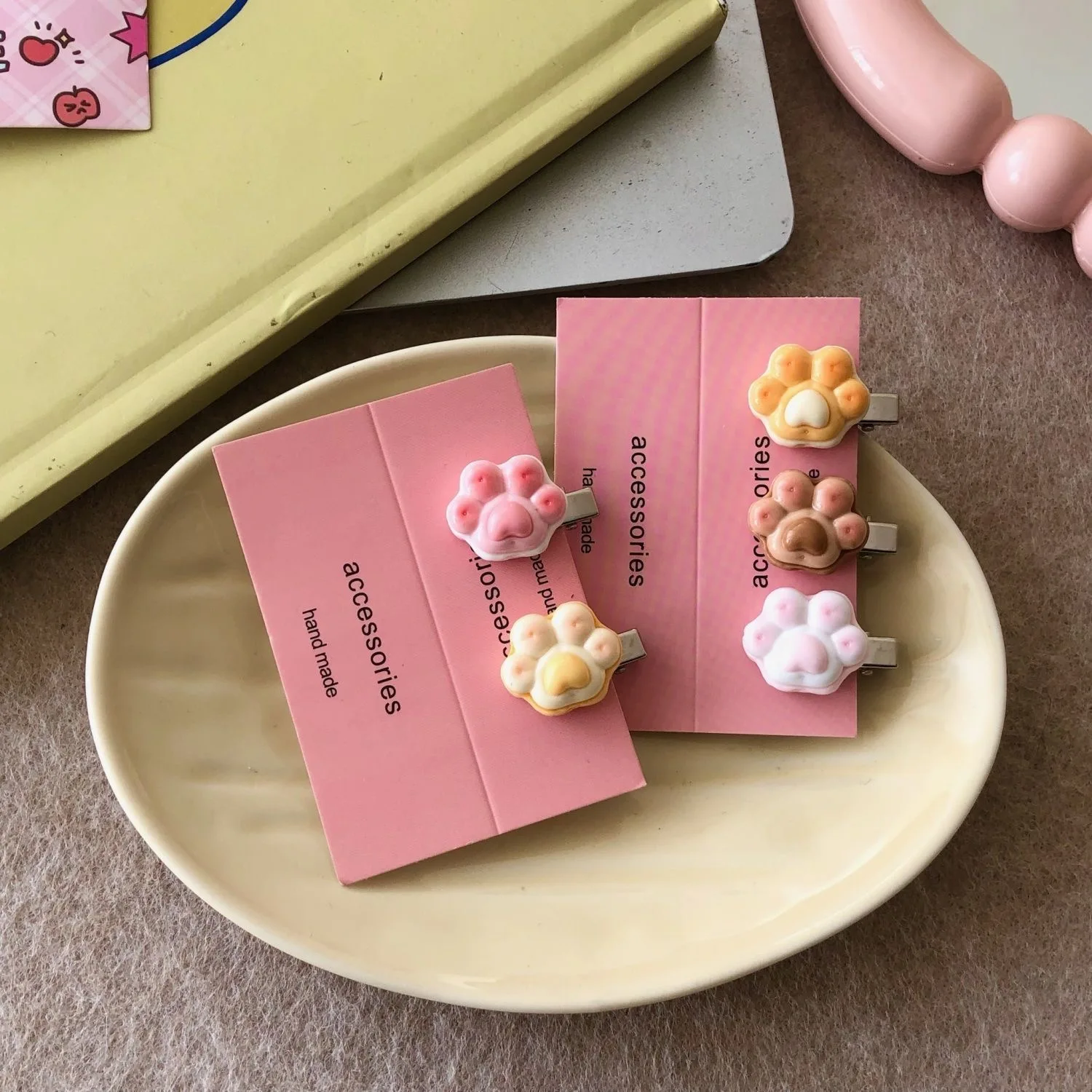 5Pcs Cute Popsicle Ice Cream Hair Clips Colorful Mini Kawaii Barrettes for Women Girls Kids Daily Party Hair Accessories Gift