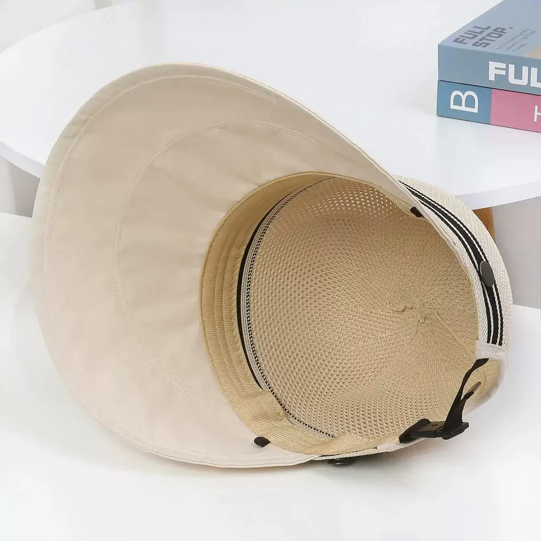 2026 Summer New Fisherman Hat for Women Top Breathable Big Brim Outdoor Sunshade Sun Protection Fashionable Duckbill Cap