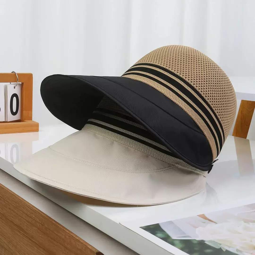 2026 Summer New Fisherman Hat for Women Top Breathable Big Brim Outdoor Sunshade Sun Protection Fashionable Duckbill Cap