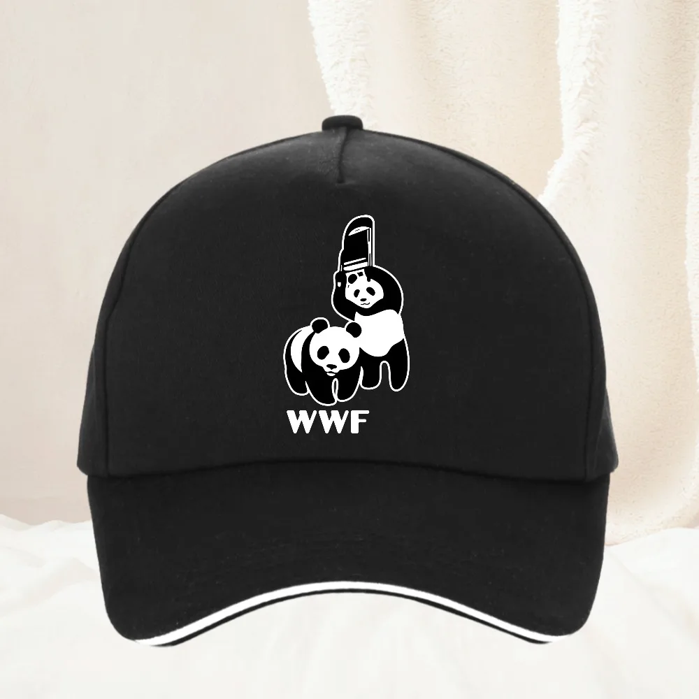 Retro WWF Panda Bear Baseball Cap Unisex Headwear Funny Wrestling Fighting Outdoor Summer Gift Hats Cap