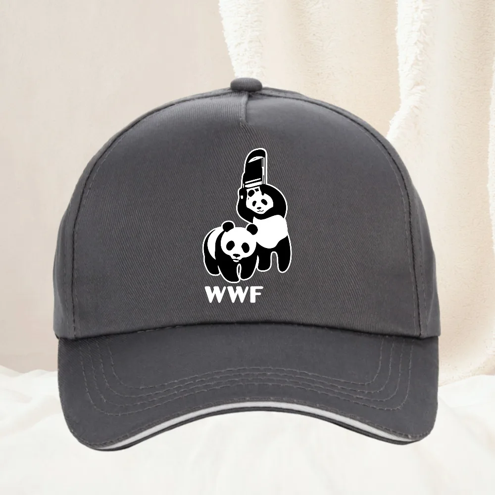 Retro WWF Panda Bear Baseball Cap Unisex Headwear Funny Wrestling Fighting Outdoor Summer Gift Hats Cap