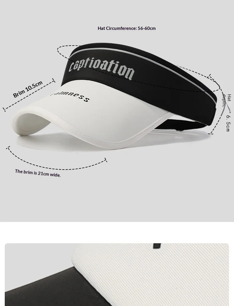 New Letter Color Block Summer Women's Outdoor Sun Hat Breathable Sports Sunshade Cap