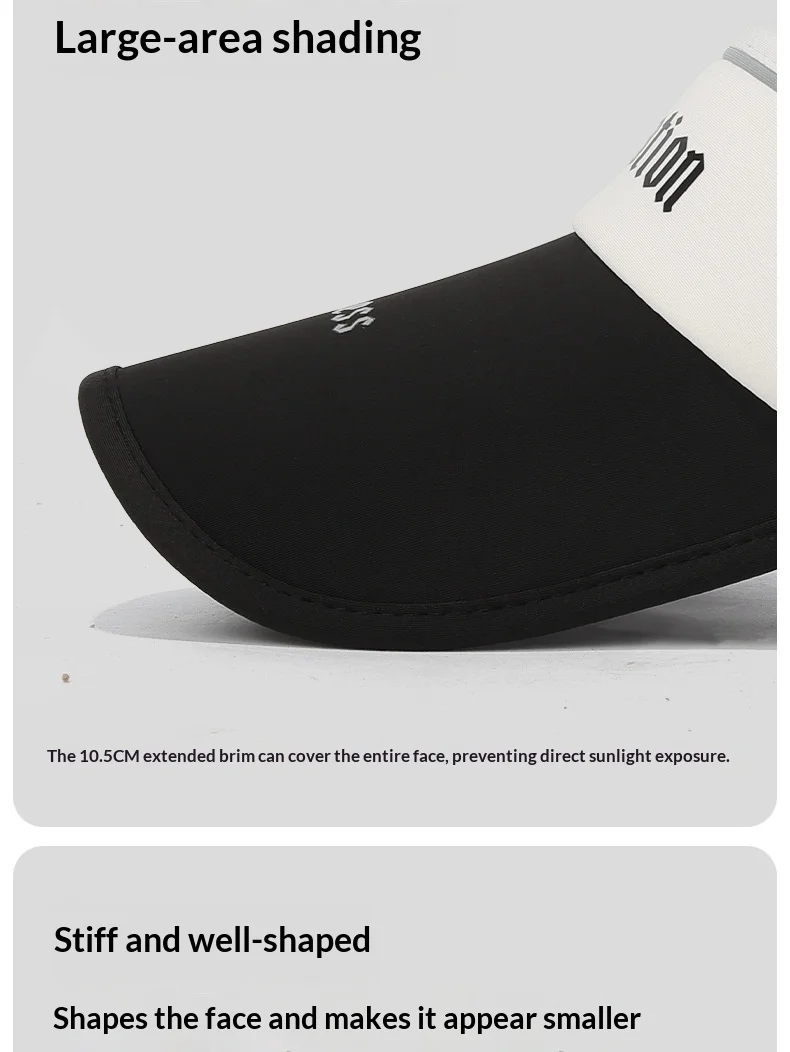 New Letter Color Block Summer Women's Outdoor Sun Hat Breathable Sports Sunshade Cap