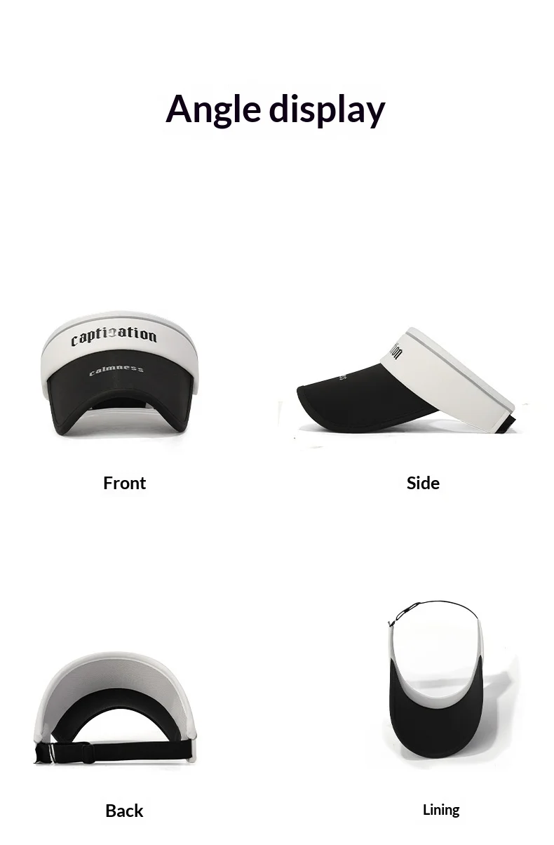 New Letter Color Block Summer Women's Outdoor Sun Hat Breathable Sports Sunshade Cap