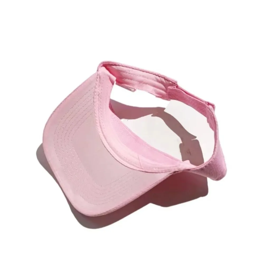 Cotton Outdoor Sports Hat Quick-Dry Lightweight Sun Visor Hat UV Protection Solid Color Summer Sun Hat