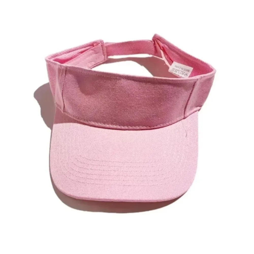 Cotton Outdoor Sports Hat Quick-Dry Lightweight Sun Visor Hat UV Protection Solid Color Summer Sun Hat