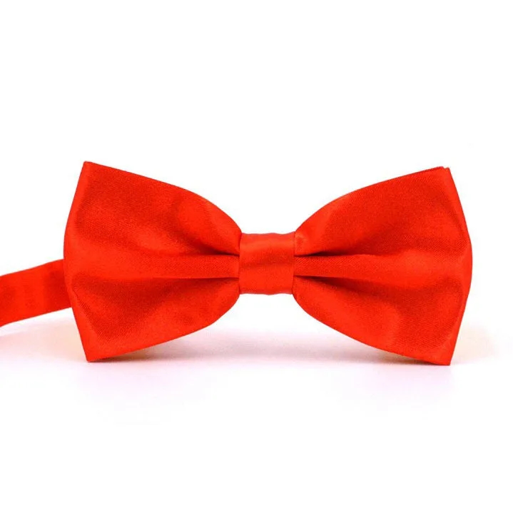 Double-layer bow tie men's business formal bow tie solid color bow tie gift