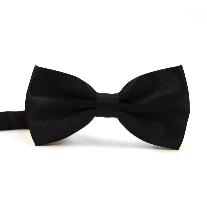 Double-layer bow tie men's business formal bow tie solid color bow tie gift