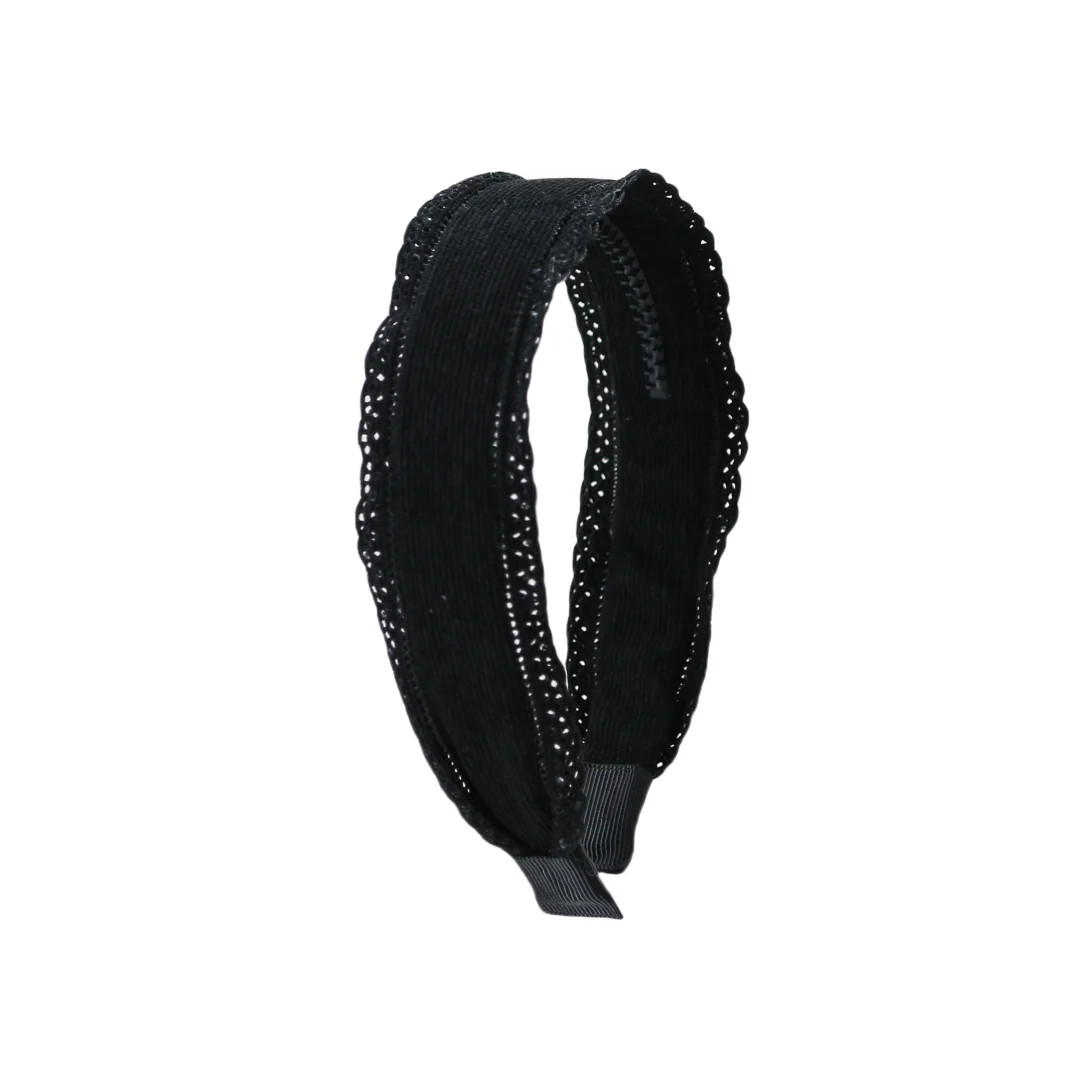 Fashion Cordury Flat Band Large Hair headband Baby Mini clip Kids School Hair Accessories hairband