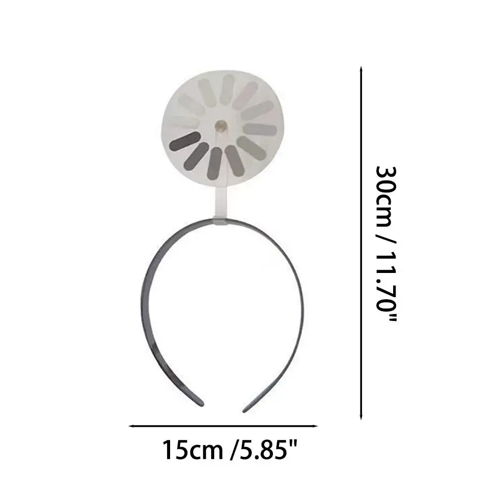 Funny Hair Clip Cute No Signal Loading Fun Headband 360° Rotatable Loading Parody Hair Clip Brain Loading Hair Accessories