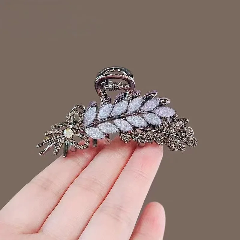 Fairy Rhinestone Butterfly Hair Clip High-end Women's Back of Head Half-tied Hair Grip Medium Size Korean Style Hair Accessories