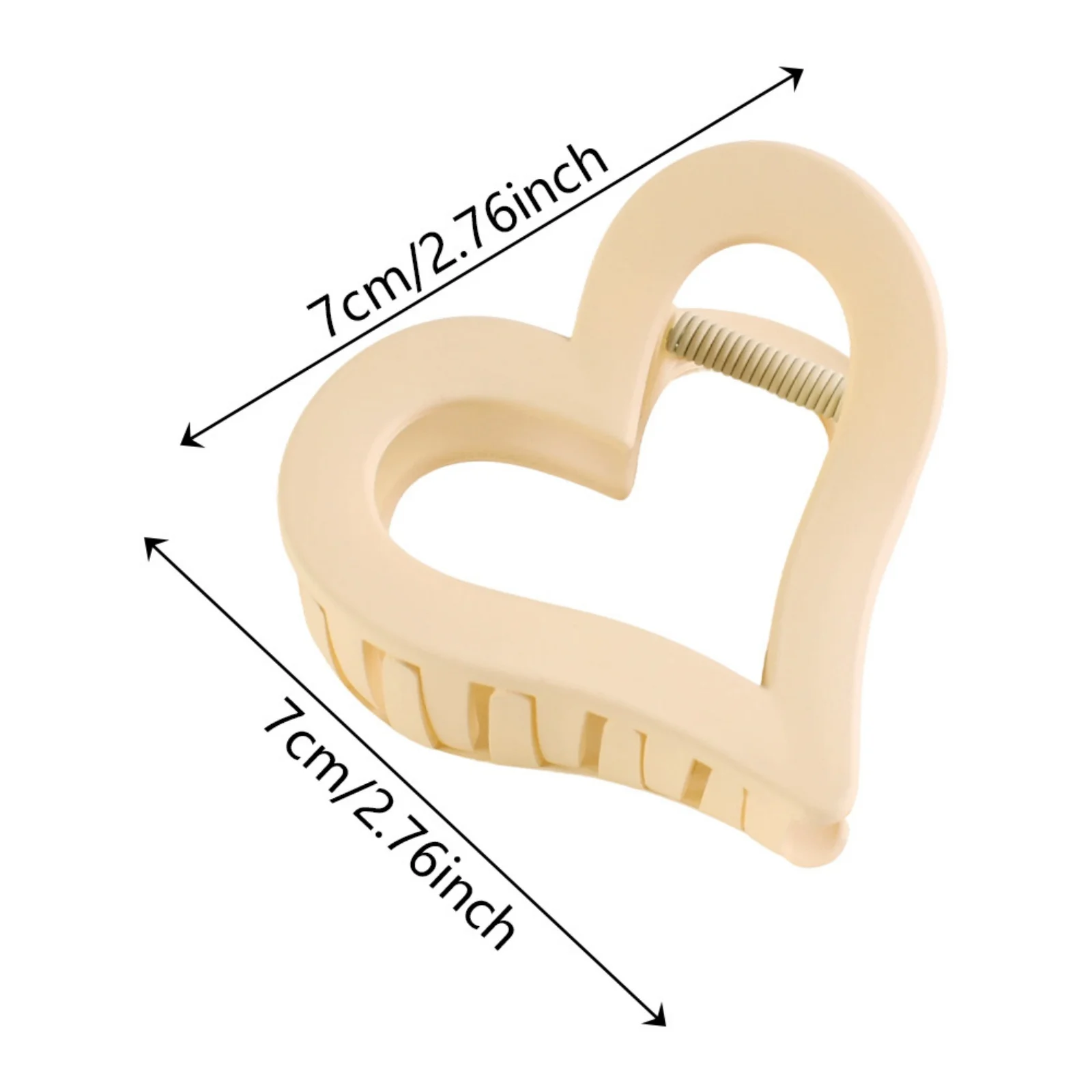 1PC Heart - Shaped Hair Claw Clips Set, Multiple Colors, Cute Hair Accessories For Women