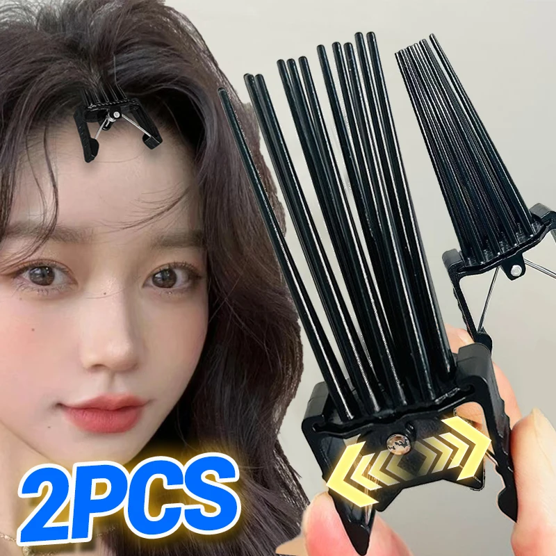 Fashion Fluffy Hairpin Curling Bangs Instant Hair Roots Curling Fixed Shape Styling Volumizing Hair Clips Korean Unisex Headwear