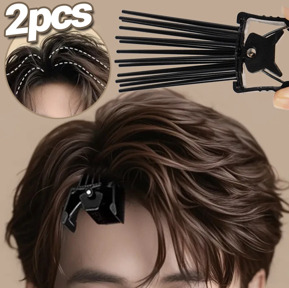 Fashion Fluffy Hairpin Curling Bangs Instant Hair Roots Curling Fixed Shape Styling Volumizing Hair Clips Korean Unisex Headwear