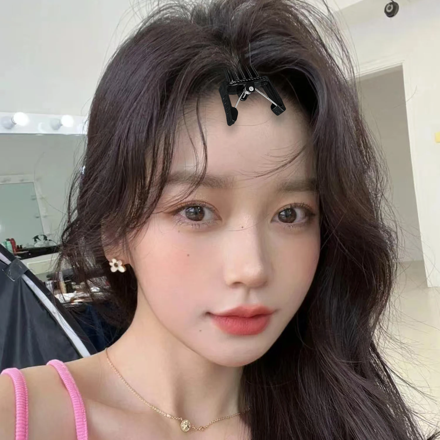 Fashion Fluffy Hairpin Curling Bangs Instant Hair Roots Curling Fixed Shape Styling Volumizing Hair Clips Korean Unisex Headwear