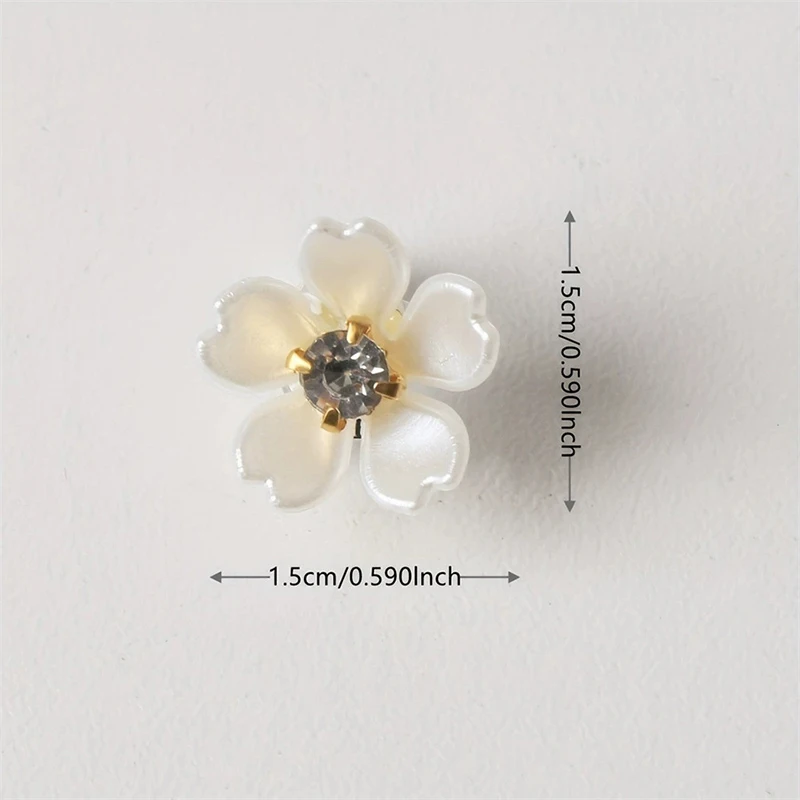 10pcs Sweet Hair Accessories Flower Clips with Braided Pigtails for Hairstyle Decoration