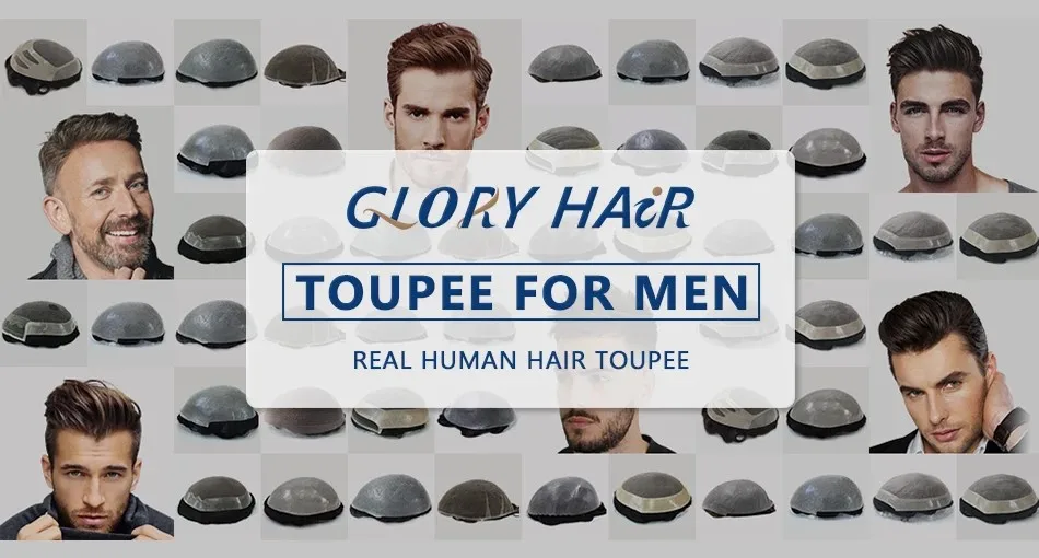 Dura Lace Natural Hairline Lace Toupee Bleached Knots Front Indian Human Hair Toupee For Men Male Hair Prosthesis Korean Lace