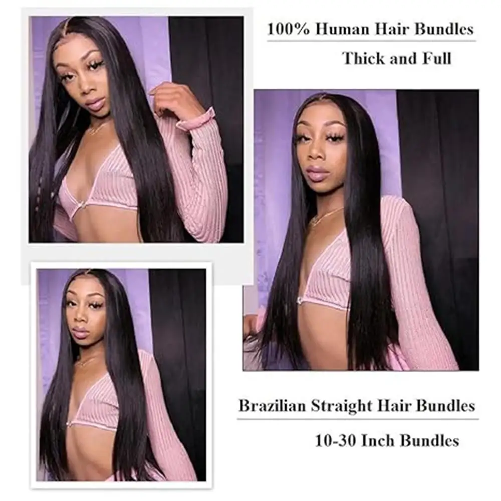 15A Straight Human Hair Weave Brazilian Weave 100% Human Hair Curly Weave Straight Human Hair Delivery in France Within 2-3 Business Days