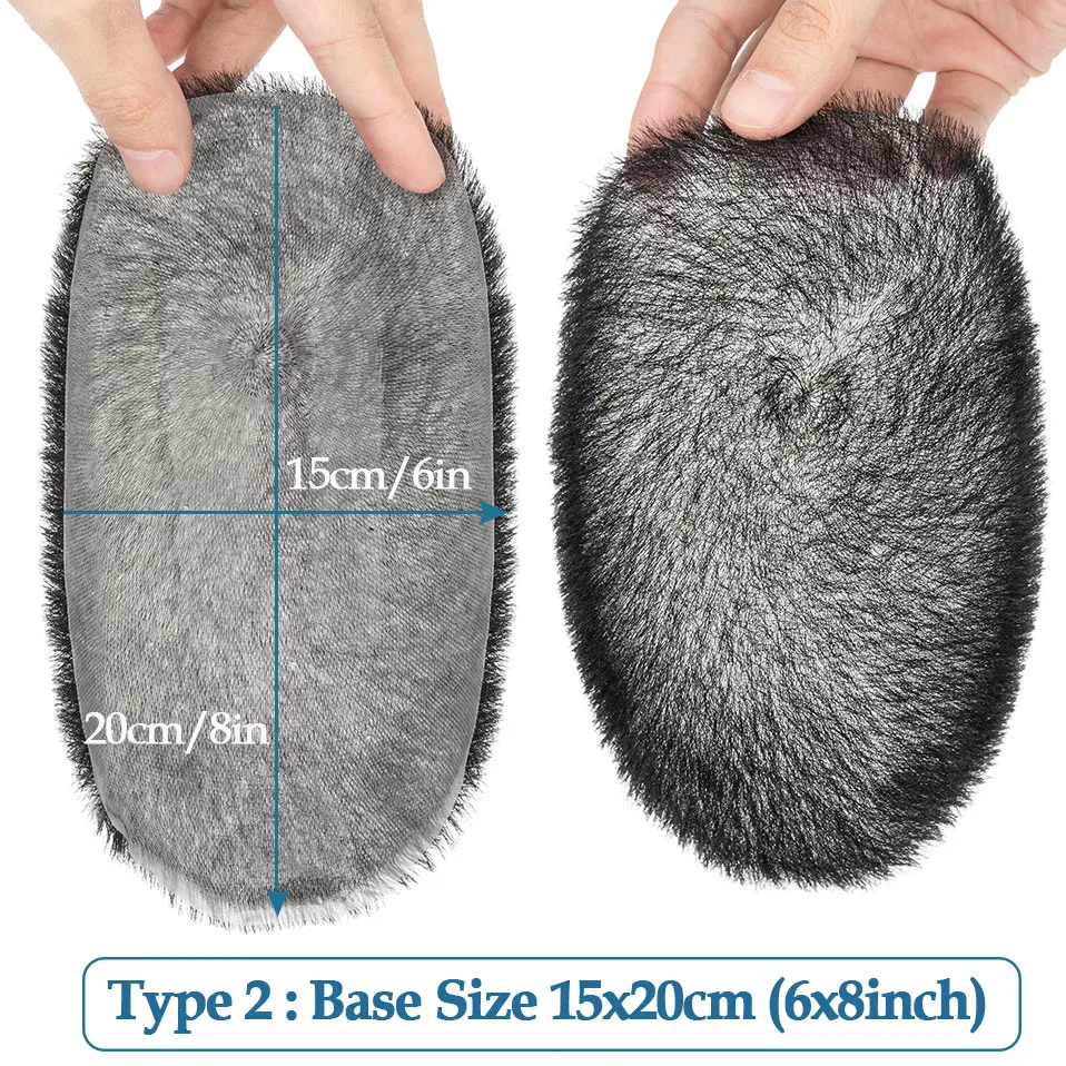 TESS Men Hair Wig 100% Human Hair Men Toupee Buzz Cut Hair System Super Thin Skin Natural Black Short Hair Pieces Wigs for Male