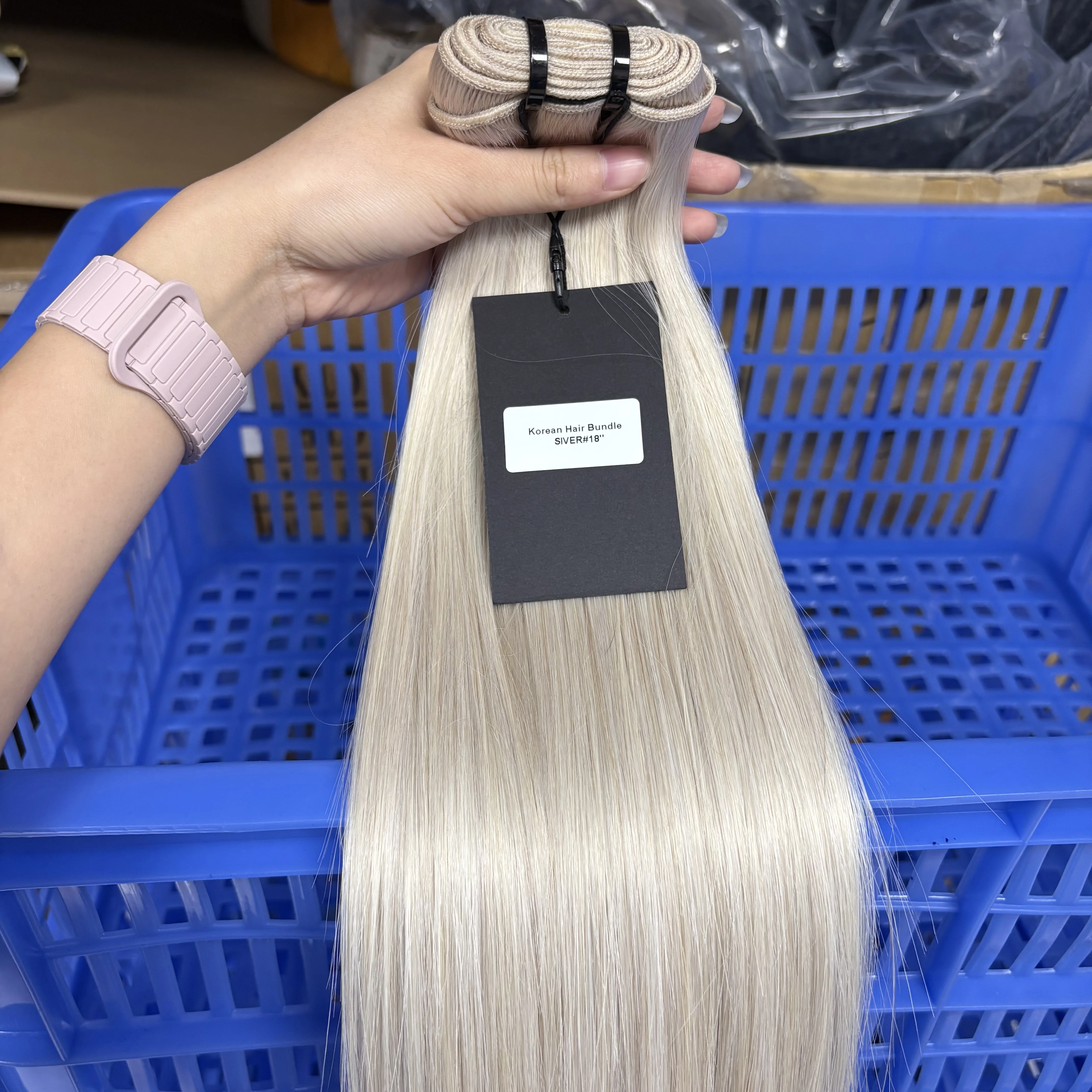 15A Color Straight Human Hair Bundles 100% Raw Vietnamese Human Hair Weft Unprocessed Hair Bundle Extensions for Women 100g/Pack